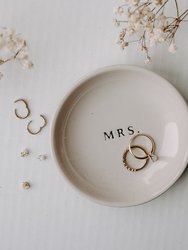 Mrs. Stoneware Jewelry Dish