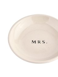 Mrs. Stoneware Jewelry Dish