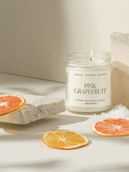 Pink Grapefruit Soy Candle - Clear Jar - 9 oz