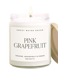 Pink Grapefruit Soy Candle - Clear Jar - 9 oz
