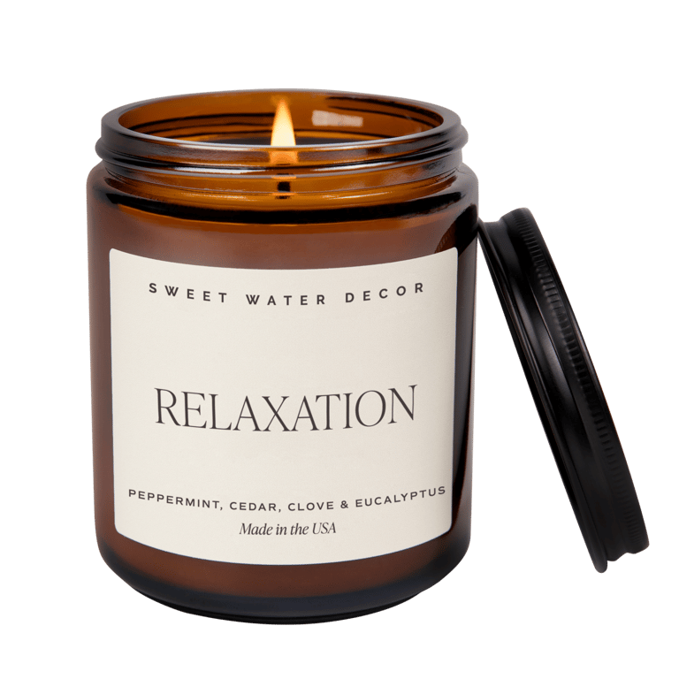 Relaxation Soy Candle - Amber Jar - 9 oz