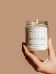 Relaxation Soy Candle - Clear Jar - 9 oz