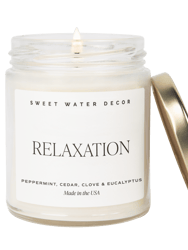 Relaxation Soy Candle - Clear Jar - 9 oz