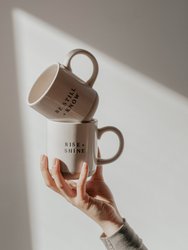 Rise + Shine Stoneware Coffee Mug