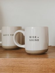 Rise + Shine Stoneware Coffee Mug