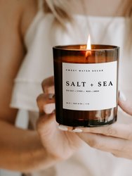 Salt + Sea Soy Candle | 11oz Amber Jar Candle