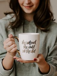 She Believed She Could So She Did Gold Coffee Mug