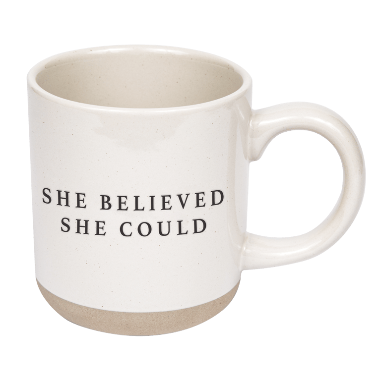 She Believed She Could Stoneware Coffee Mug