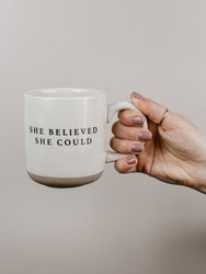 She Believed She Could Stoneware Coffee Mug