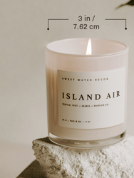 Spa Day Soy Candle | White Jar Candle + Wood Lid