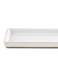 Stoneware Tray - White