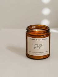 Stress Relief Soy Candle - Amber Jar