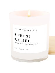 Stress Relief Soy Candle - White