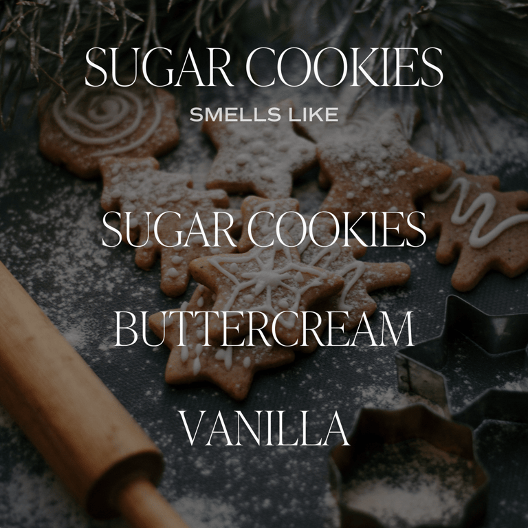 Sugar Cookies Soy Candle - Amber Jar