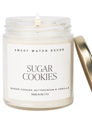 Sugar Cookies Soy Candle - Clear Jar - 9 oz