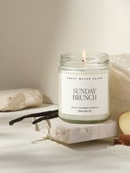 Sunday Brunch Soy Candle - Clear Jar - 9 oz