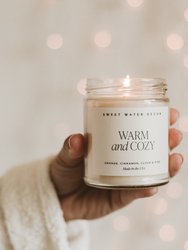 Warm And Cozy Soy Candle - Clear Jar