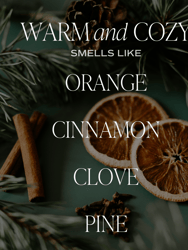Warm And Cozy Soy Candle - Clear Jar