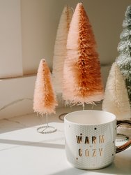 Warm and Cozy - White + Gold Honeycomb Tile Coffee Mug