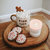 Warm and Cozy - White + Gold Honeycomb Tile Coffee Mug