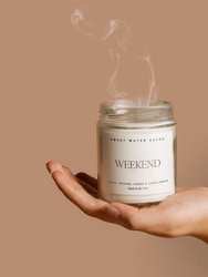 Weekend Soy Candle - Clear Jar