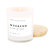 Weekend Soy Candle | White Jar Candle + Wood Lid - White
