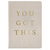 You Got This Fabric Journal - Cream