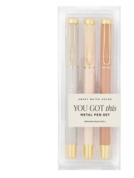 You Got This Metal Pen Set