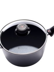 Nonstick Saucepan with Lid, 3.2 Quart