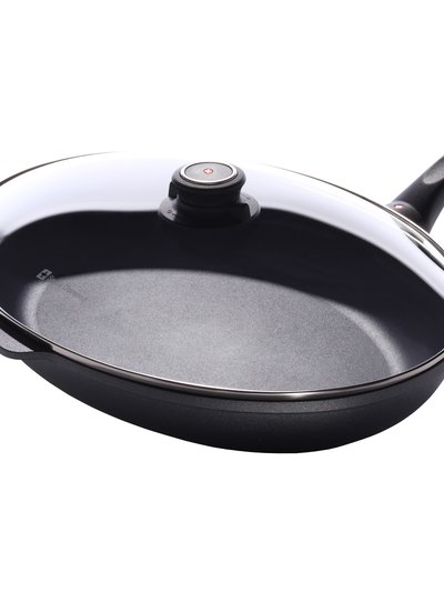 Swiss Diamond Oval Fry Pan with Lid, 15 Inch product