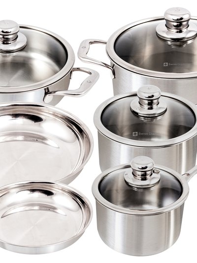 Swiss Diamond Premium Clad Cookware Set, 10 Piece product