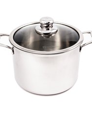 Premium Clad Stock Pot with Lid, 7.9 Quart