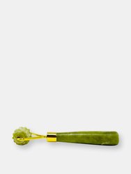 Single Handle Jade Crystal Roller With Ridges