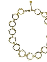 16" Selene Spherical 14k Gold Plate Brass Necklace - Gold