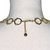 16" Selene Spherical 14k Gold Plate Brass Necklace
