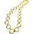 24" Selene Spherical 14k Gold Plate Brass Necklace - Gold