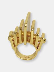 Achilleas Skyscraper Statement Ring - Gold