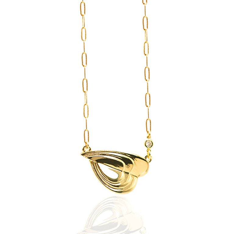 Callypso Stacked Heart Necklace - Gold