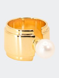 Kaiah Floating Pearl Statement Ring