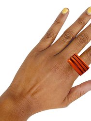 Leah 4 In 1 Red Plated Stacked Ring