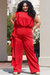 All About the Frills Jumpsuit - Red