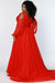 Lancer Evening Gown Dress - Cardinal