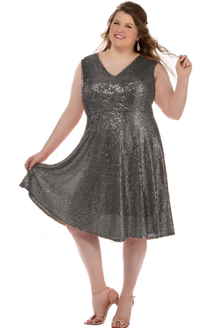 Pixie Dust Party Dress - Pewter