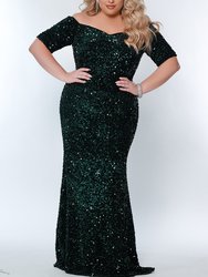 Spark Evening Gown - Forest