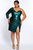 Touch of Shimmer Party Dress - Emerald