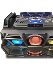 Bluetooth Light Up Boombox With Drum Kit