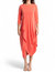 Drama 3/4 Sleeve Dress In Coral - Coral