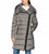 Brooklyn Asymmetric Long Puffer Coat In Mink Gray - Mink Gray