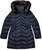 Gwen Chevron Puffer Coat In Galaxy