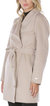 Wool Wrap Coat With Tie Belt In Soft Almond